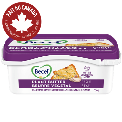 Product Page, BEURRE VÉGÉTAL SANS PRODUITS LAITIERS BECEL – À L'AIL 227 G