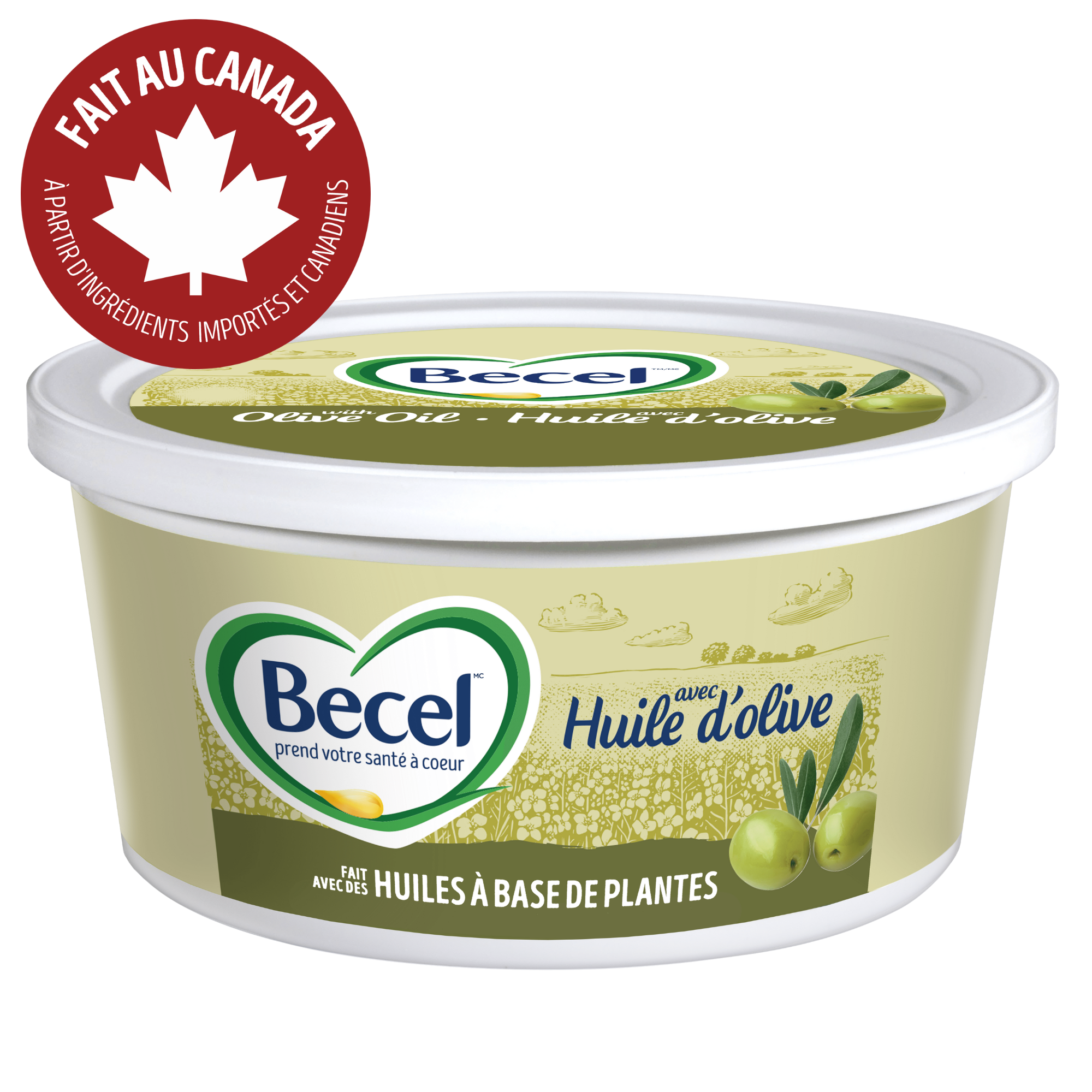 Product Page, Margarine Becel avec huile d'olive