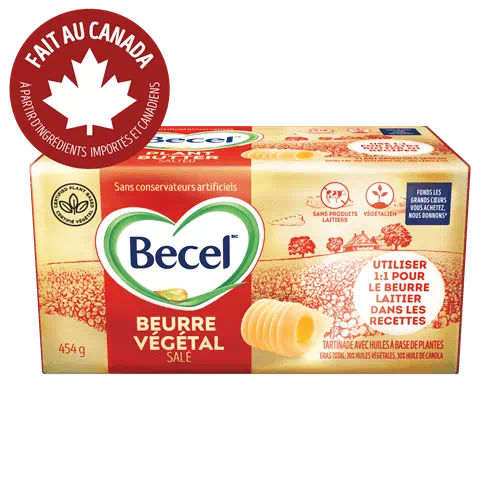 Product Page, BEURRE VÉGÉTAL SANS PRODUITS LAITIERS BECEL – SALÉ