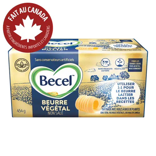 Product Page, BEURRE VÉGÉTAL SANS PRODUITS LAITIERS BECEL – NON-SALÉ