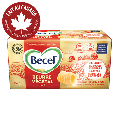 Product Page, BEURRE VÉGÉTAL SANS PRODUITS LAITIERS BECEL – SALÉ