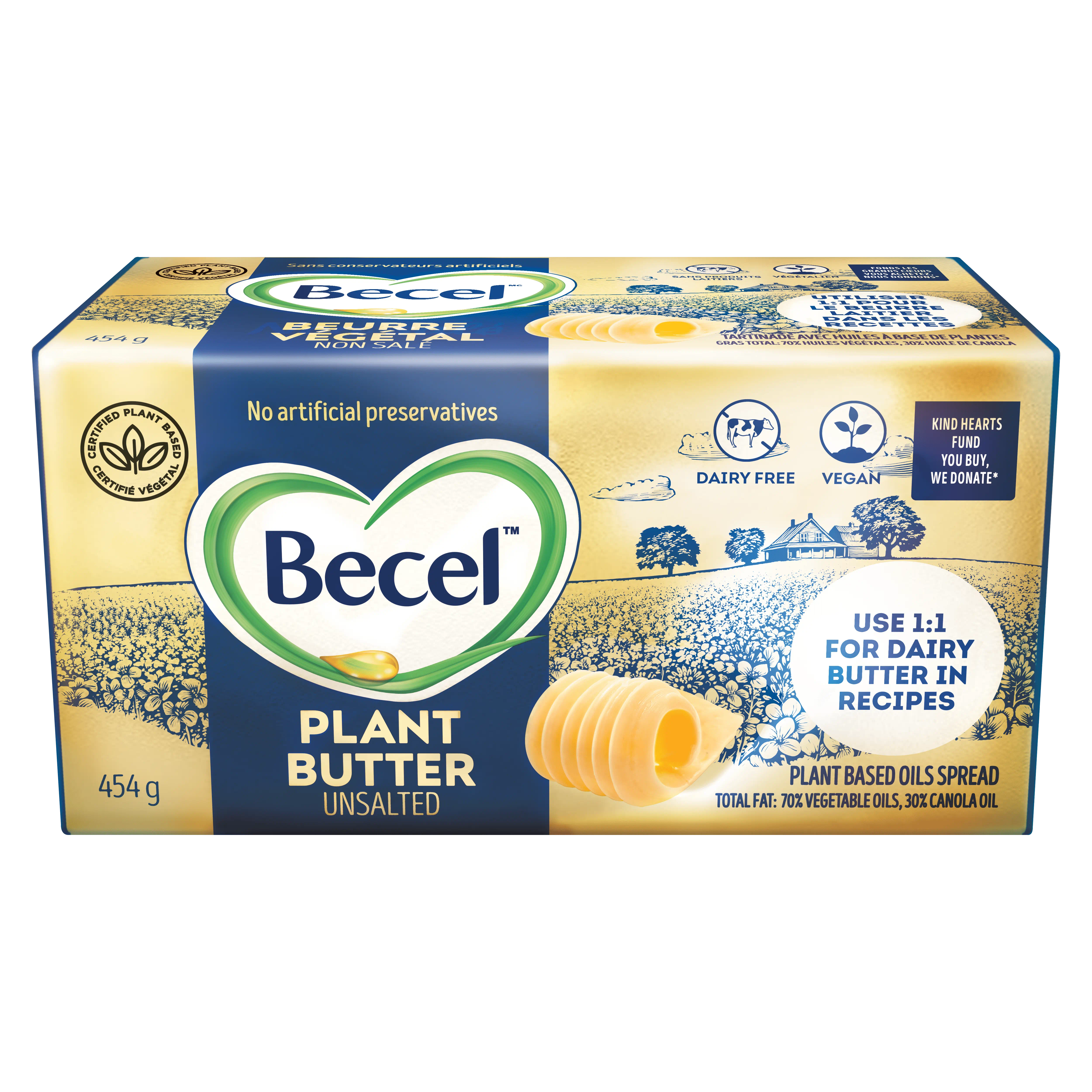 Dairy Free Becel Plant Butter Unsalted Becel