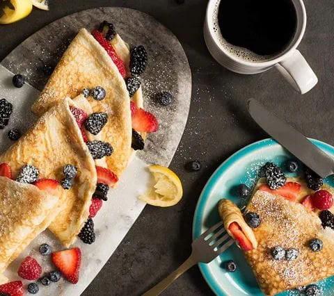 recipe image Fresh Fruit Crepes