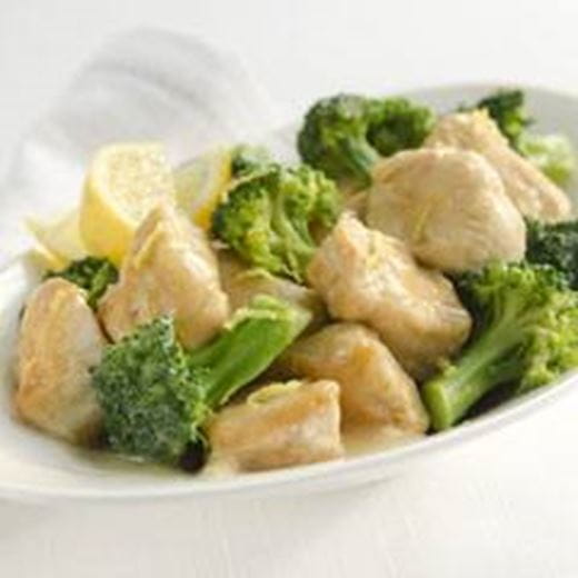 recipe image Poulet au citron et brocoli