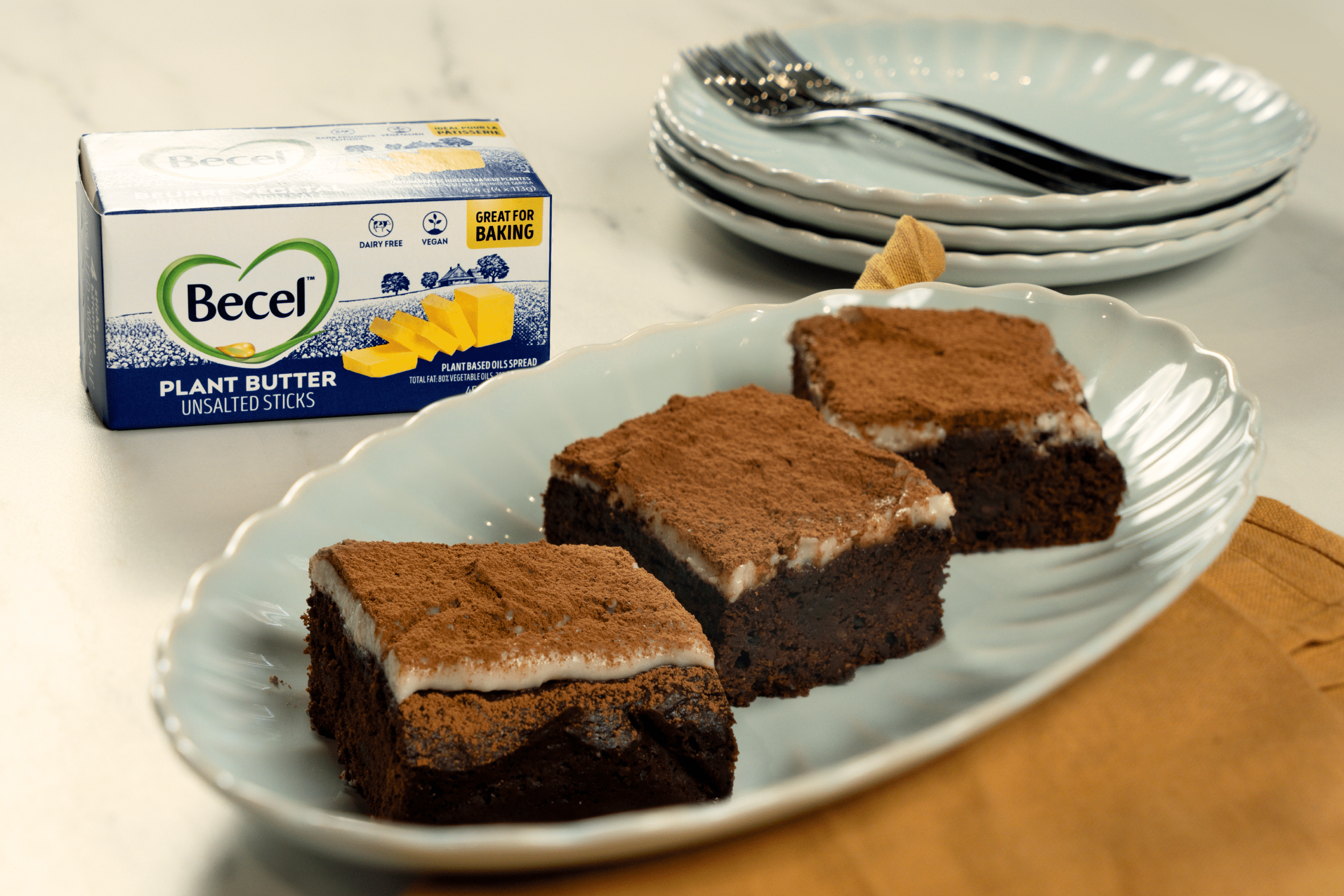 Tiramisu Brownies| Becel