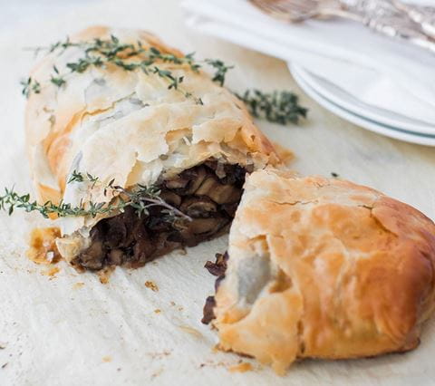 recipe image Feuilleté aux champignons végétalien style Wellington