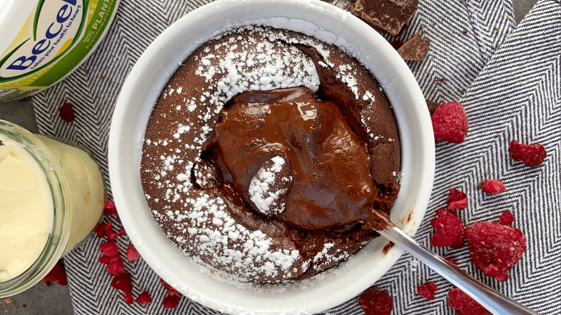 Single Serve Lava Cake| Becel