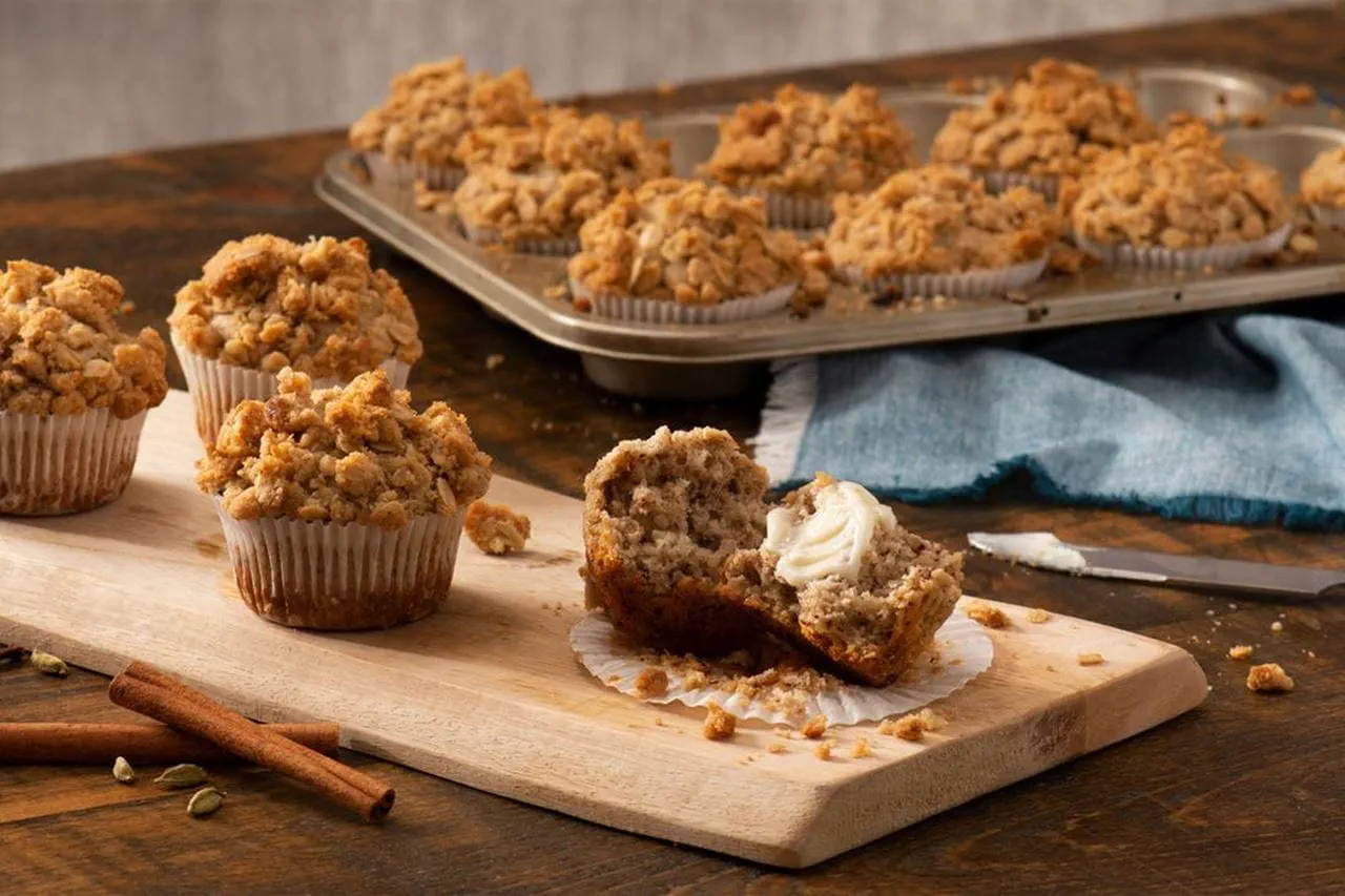 recipe image 'OAT'ver the Top Spiced Chai Muffins