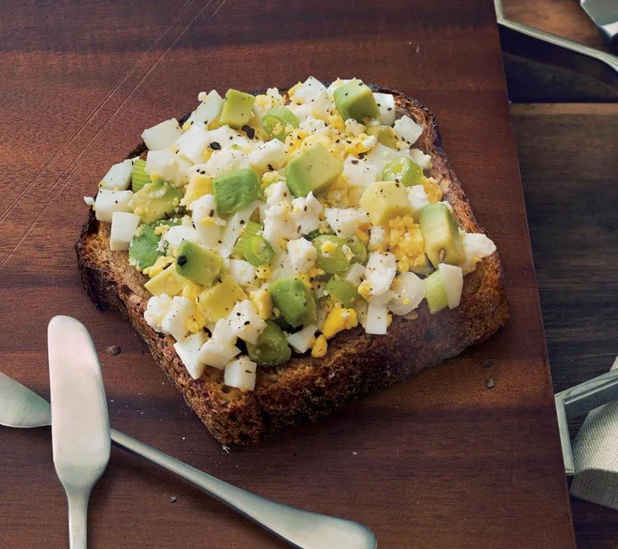 recipe image Avocado Toast with Egg and Feta Cheese