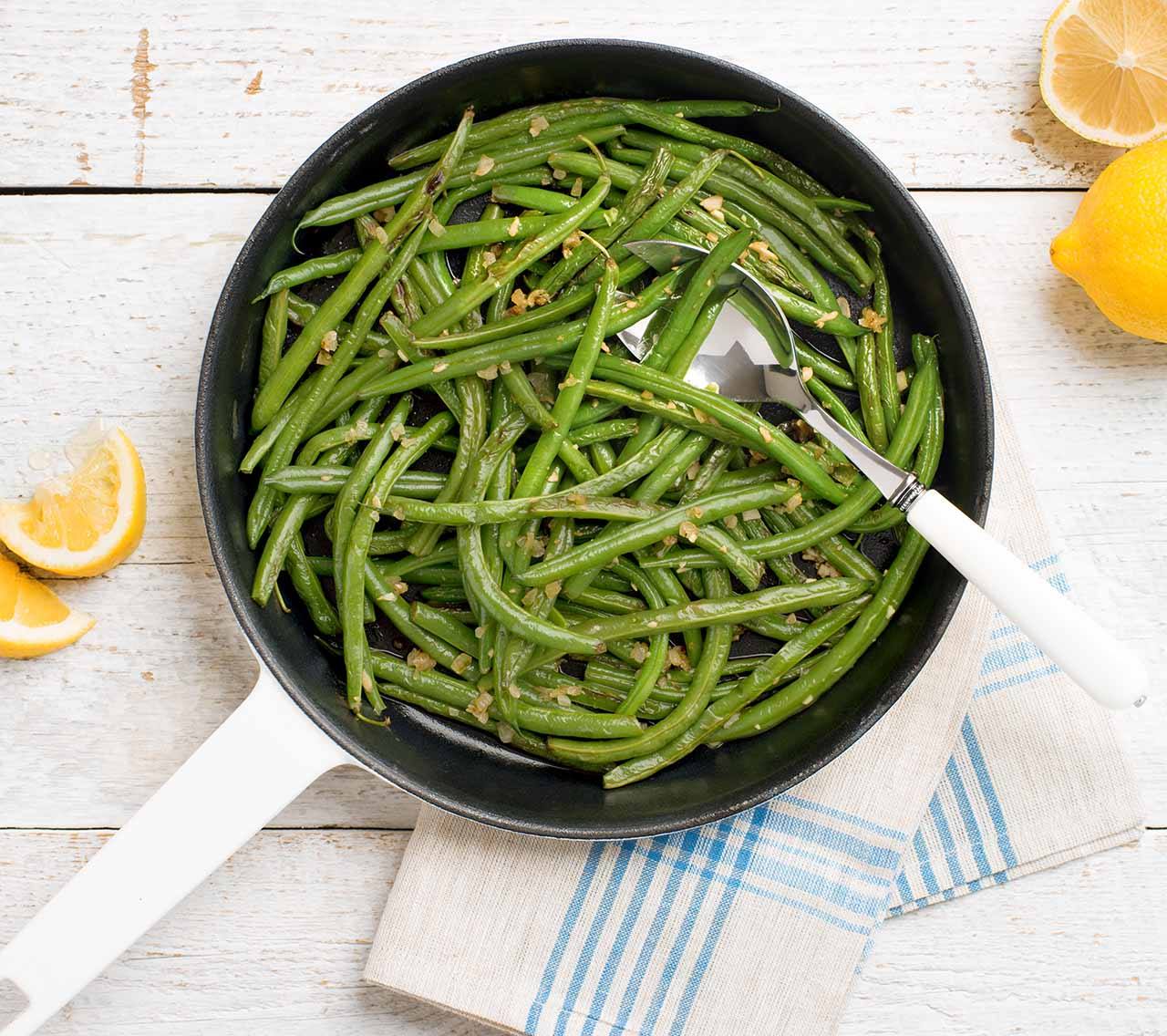 Savoury Braised Green Beans| Becel