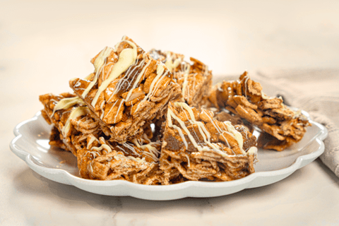 recipe image Carrés de céréales à la cannelle et à la guimauve