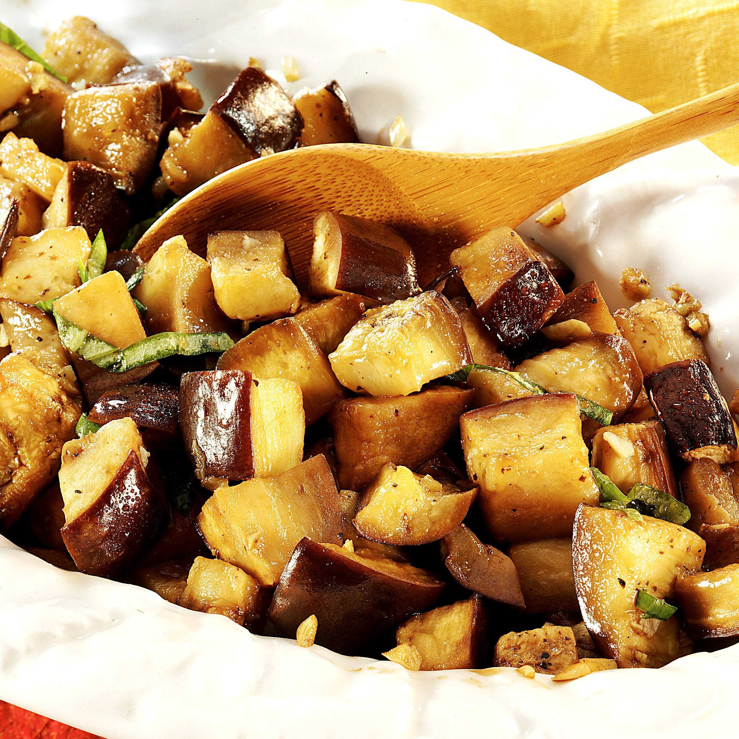 Garlic Roasted Eggplant| Becel