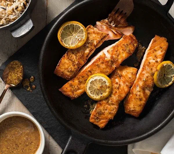 Maple Mustard Salmon Becel