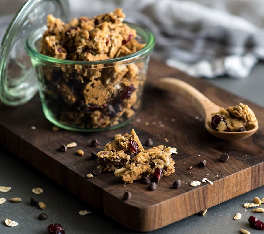 recipe image Cranberry Chocolate Oatmeal Granola