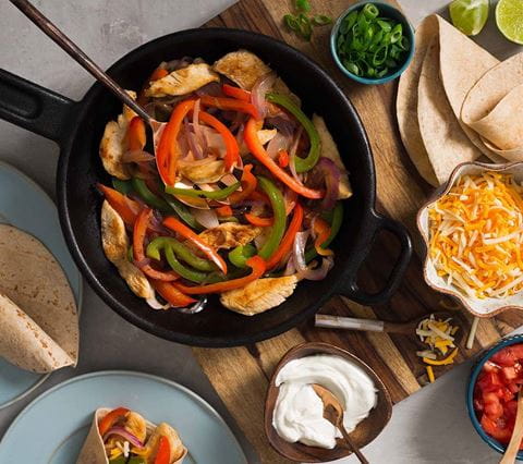 recipe image Fajita de Poulet Becel®