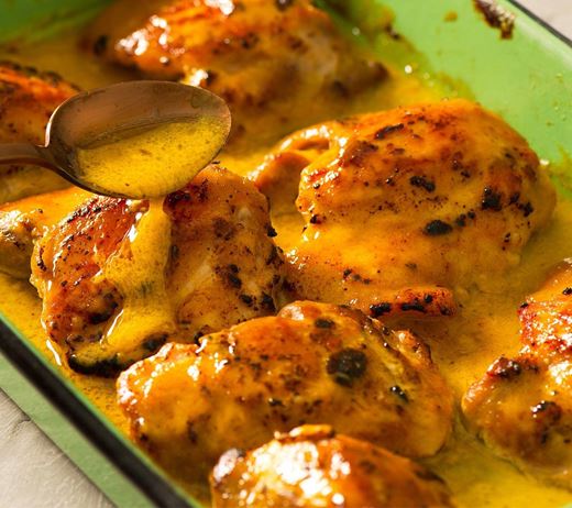 recipe image Poulet au cari doux