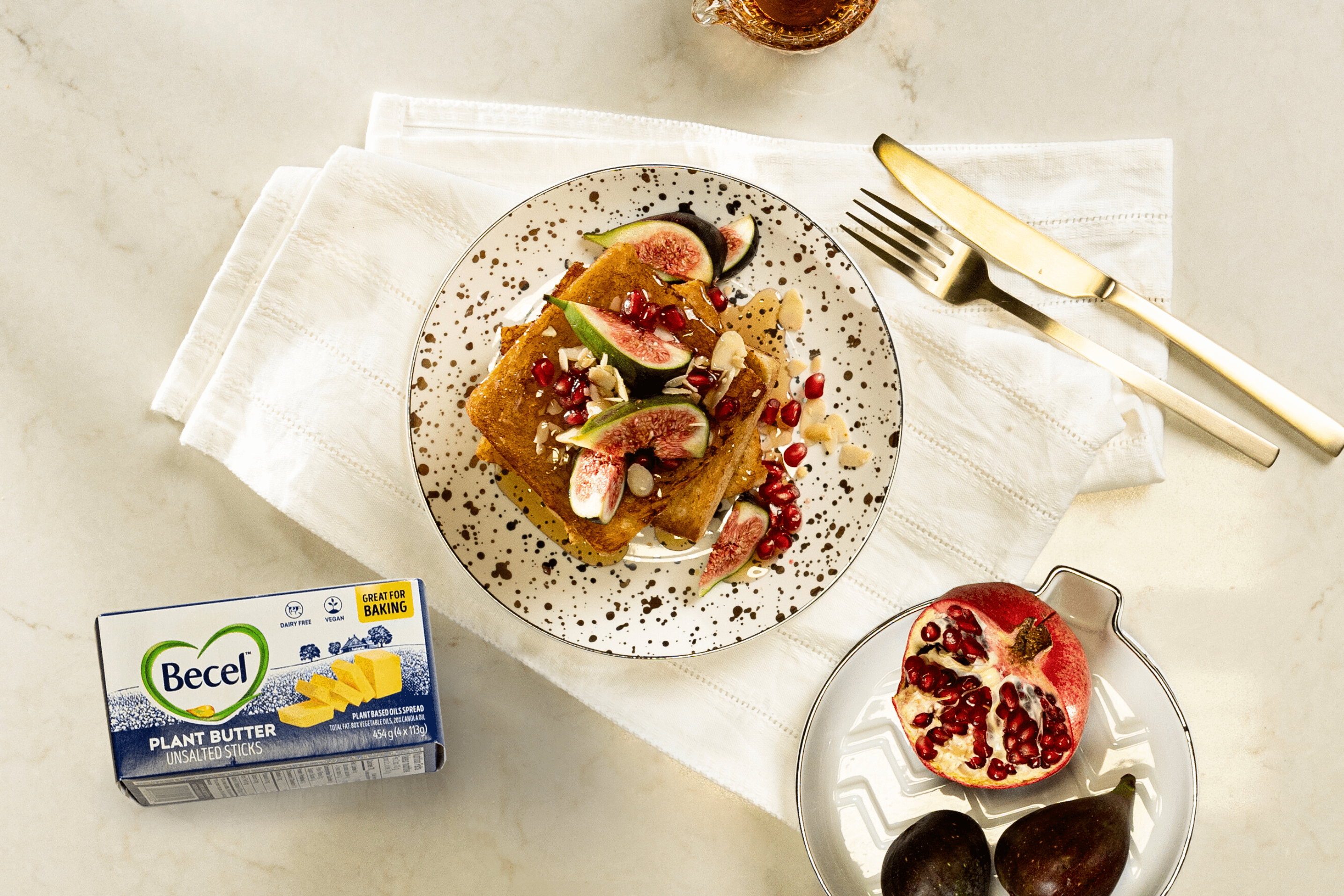 Dairy Free Buttery Honey Toast| Becel