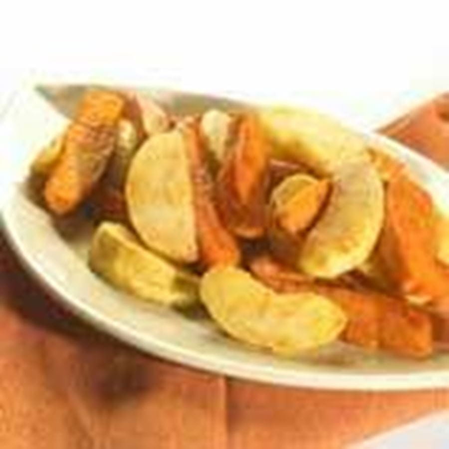 recipe image Roasted Sweet Potatoes & Apples