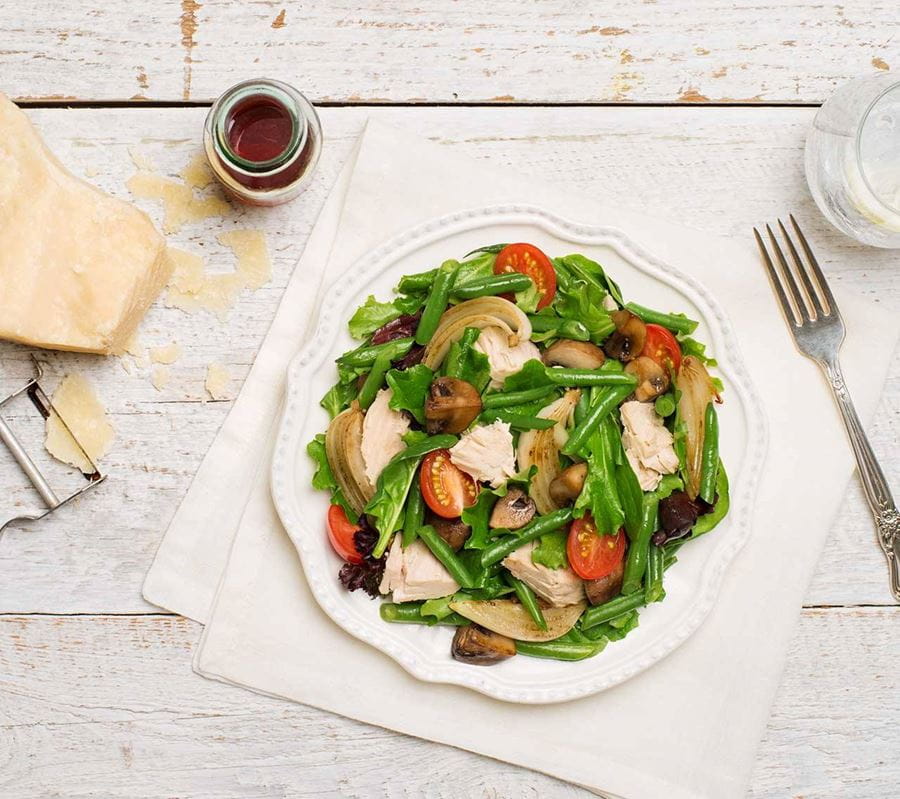 recipe image Warm Vegetable Salad with Tuna