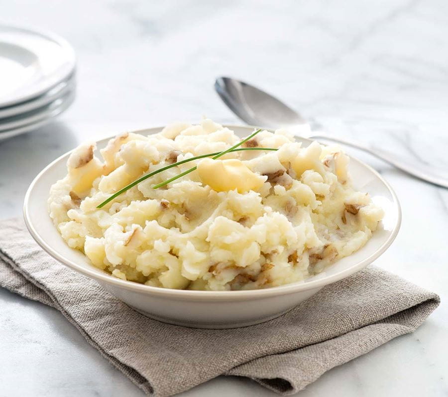 recipe image Buttermilk-Chive Smashed Potatoes