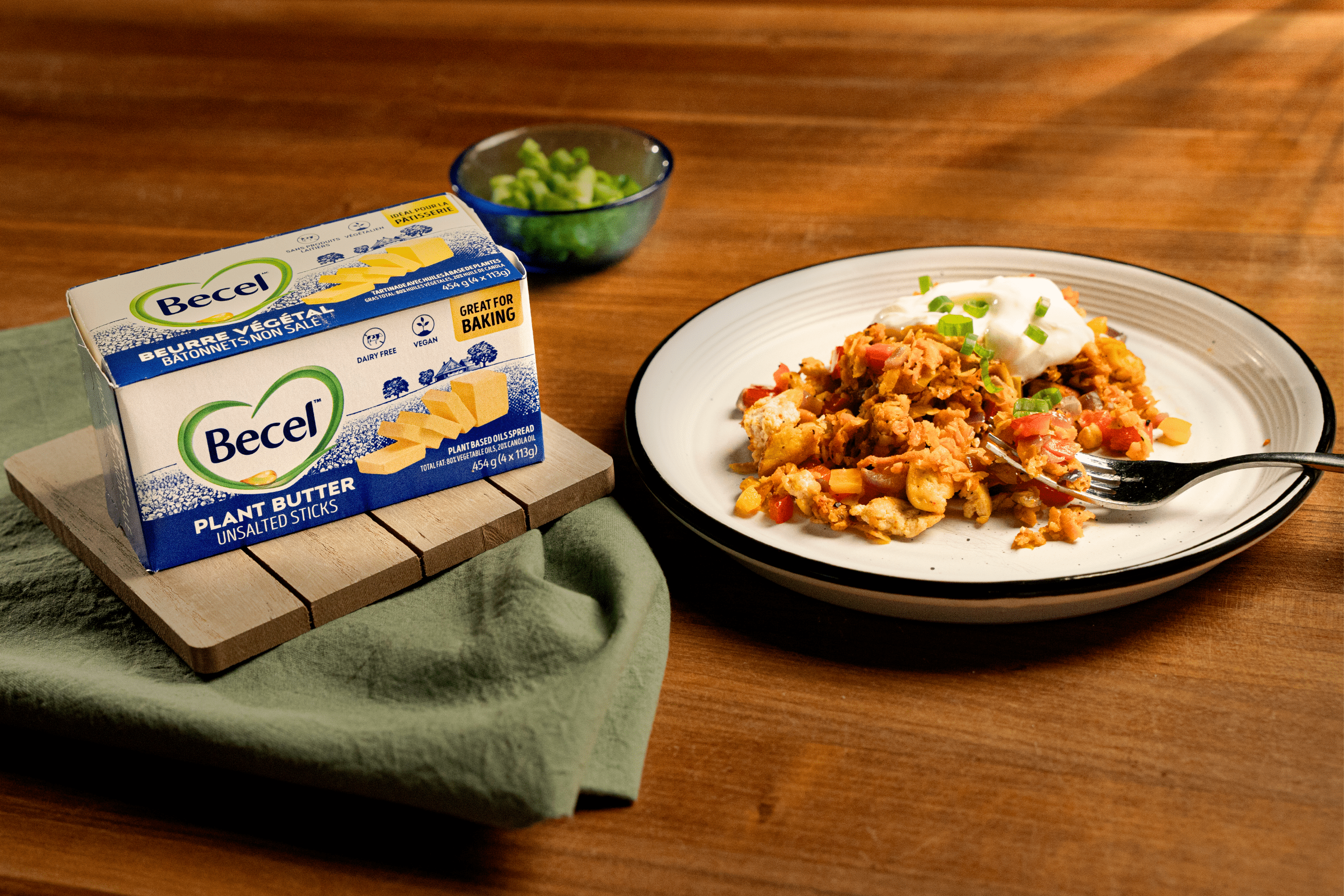 Sweet Potato Breakfast Hash with Smoky Tofu| Becel