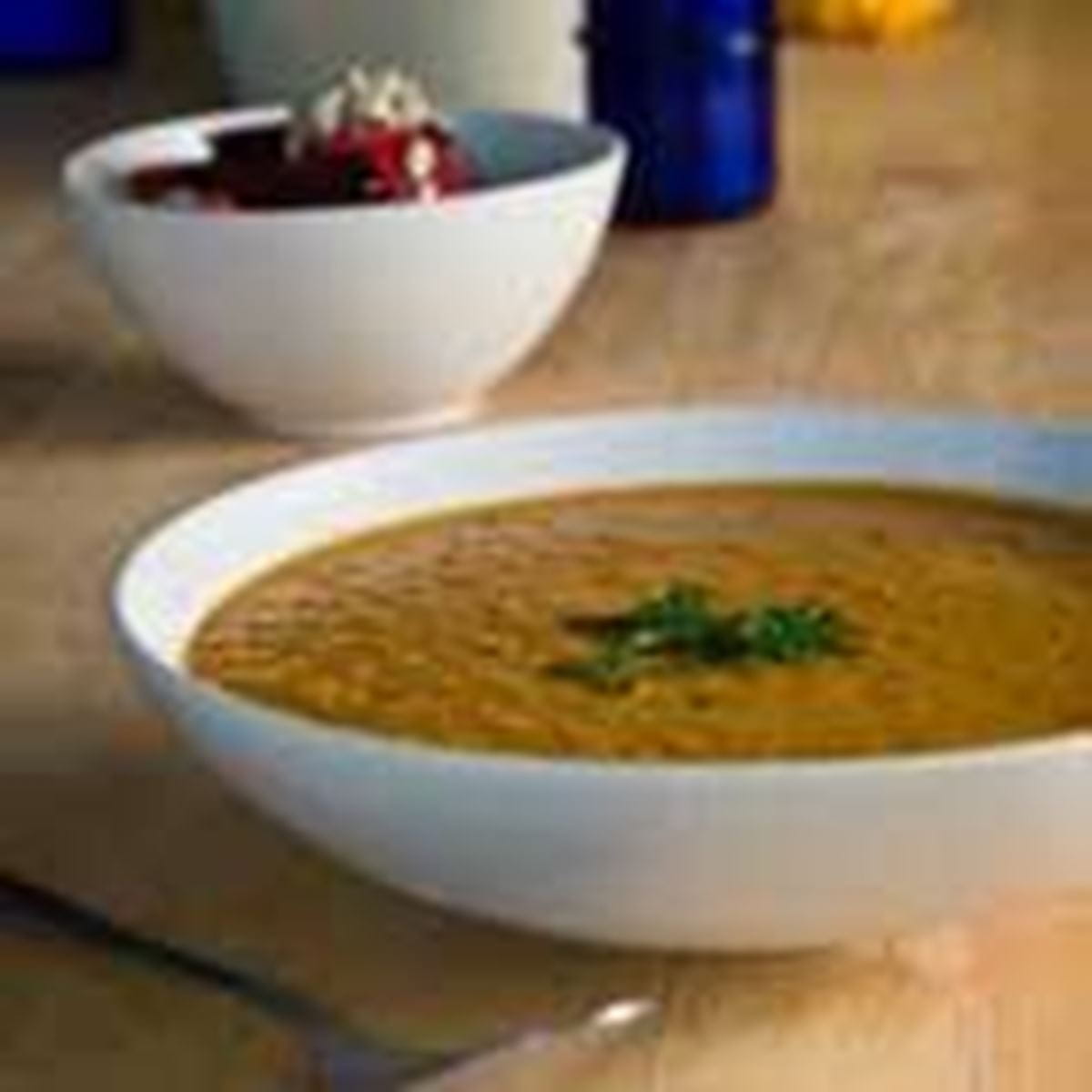 recipe image Soupe marocaine aux lentilles rouges
