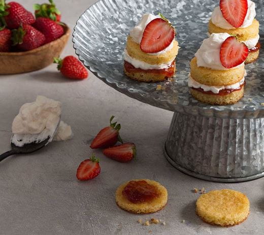 recipe image Mini-shortcakes aux fraises