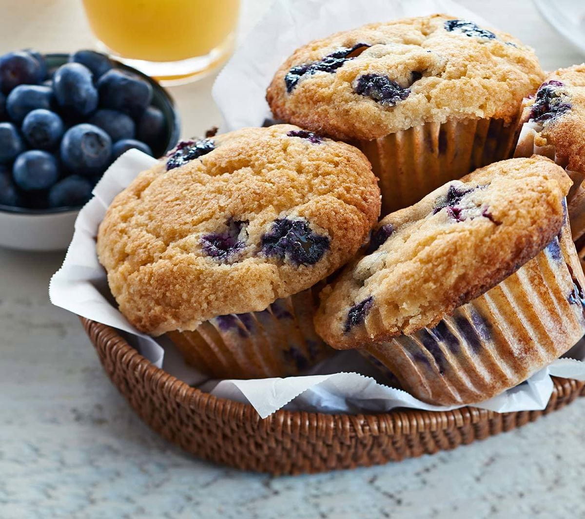 Muffins aux bleuets et babeurre sans gluten