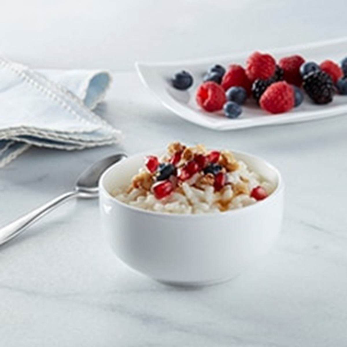 recipe image Pouding au riz déjeuner végétalien