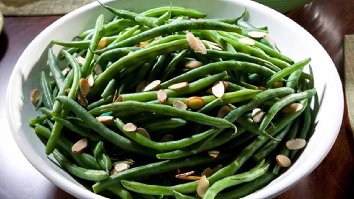 recipe image Haricots verts aux amandes grillées