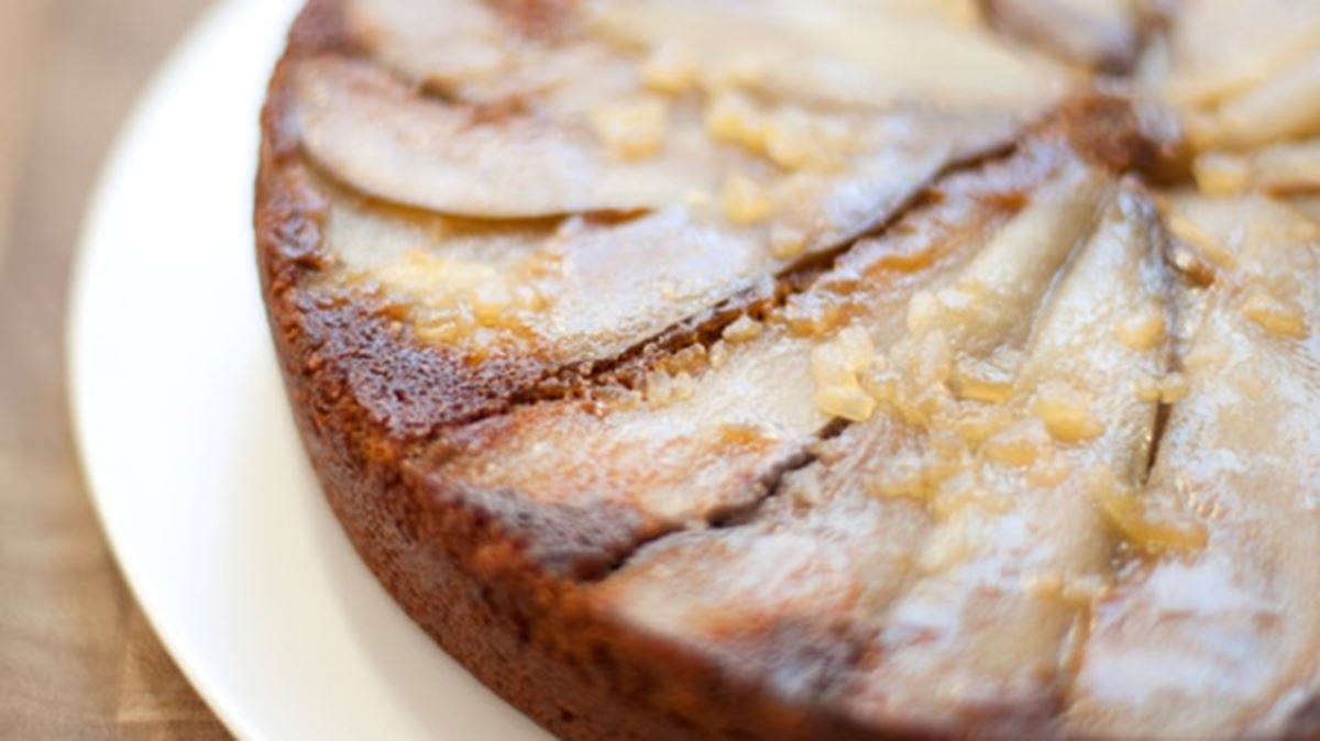 recipe image Pear-Ginger Upside Down Cake