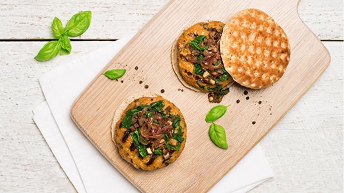 recipe image Burgers de poulet grillé à la florentine