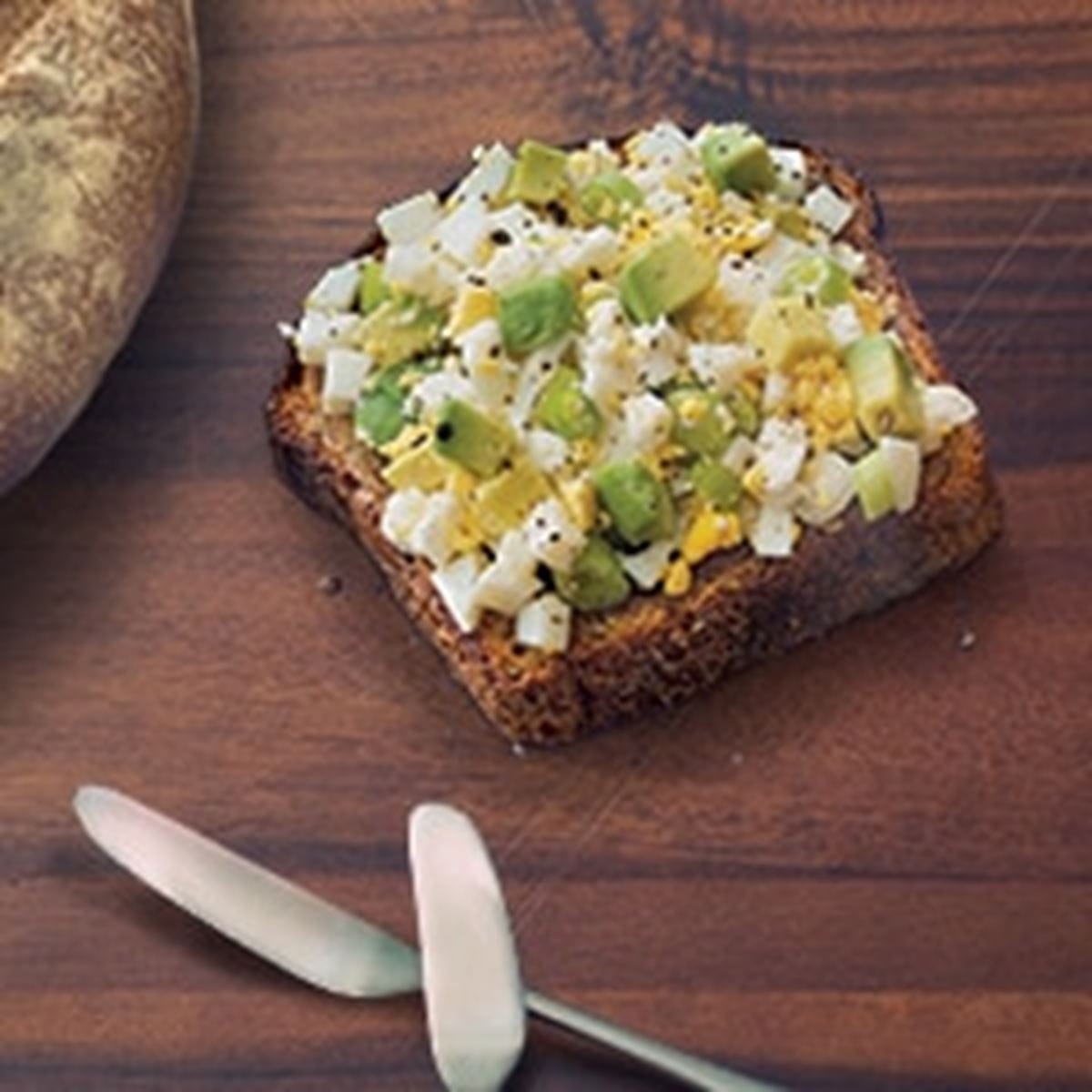 recipe image Avocado Toast with Egg and Feta Cheese