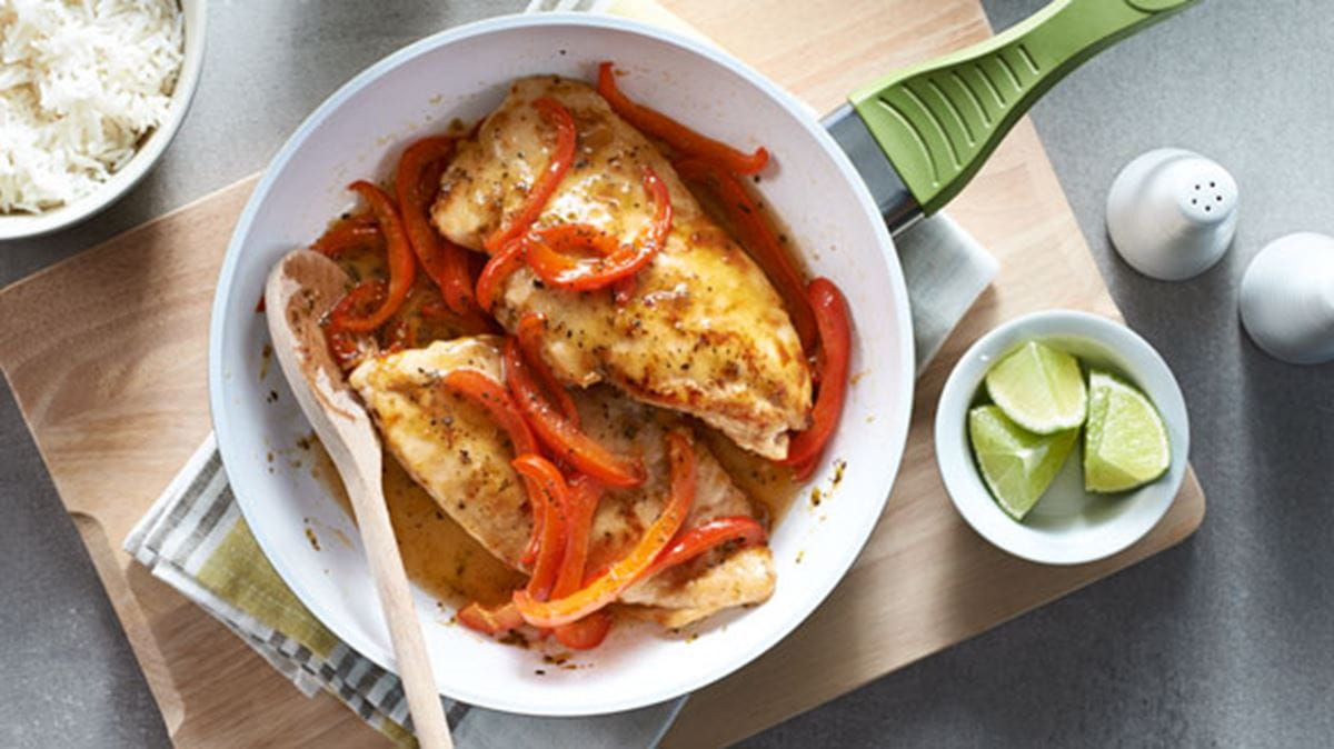 recipe image Sweet and Sour Glazed Chicken Breasts