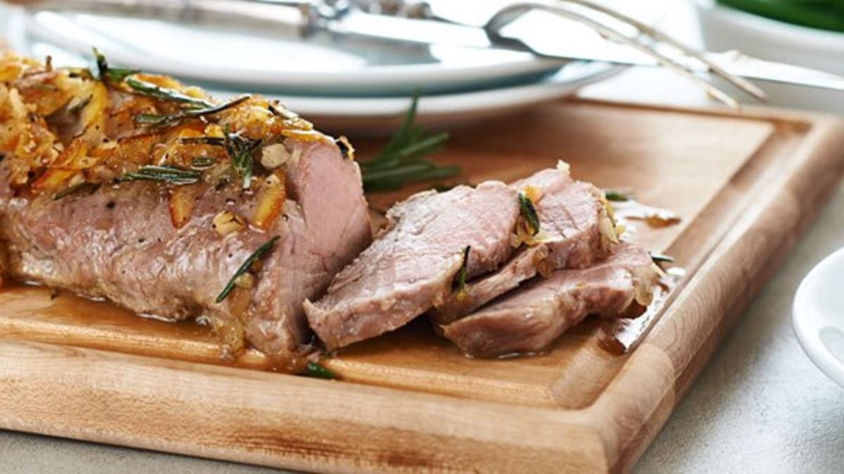 recipe image Pork Tenderloin with Orange Rosemary Glaze