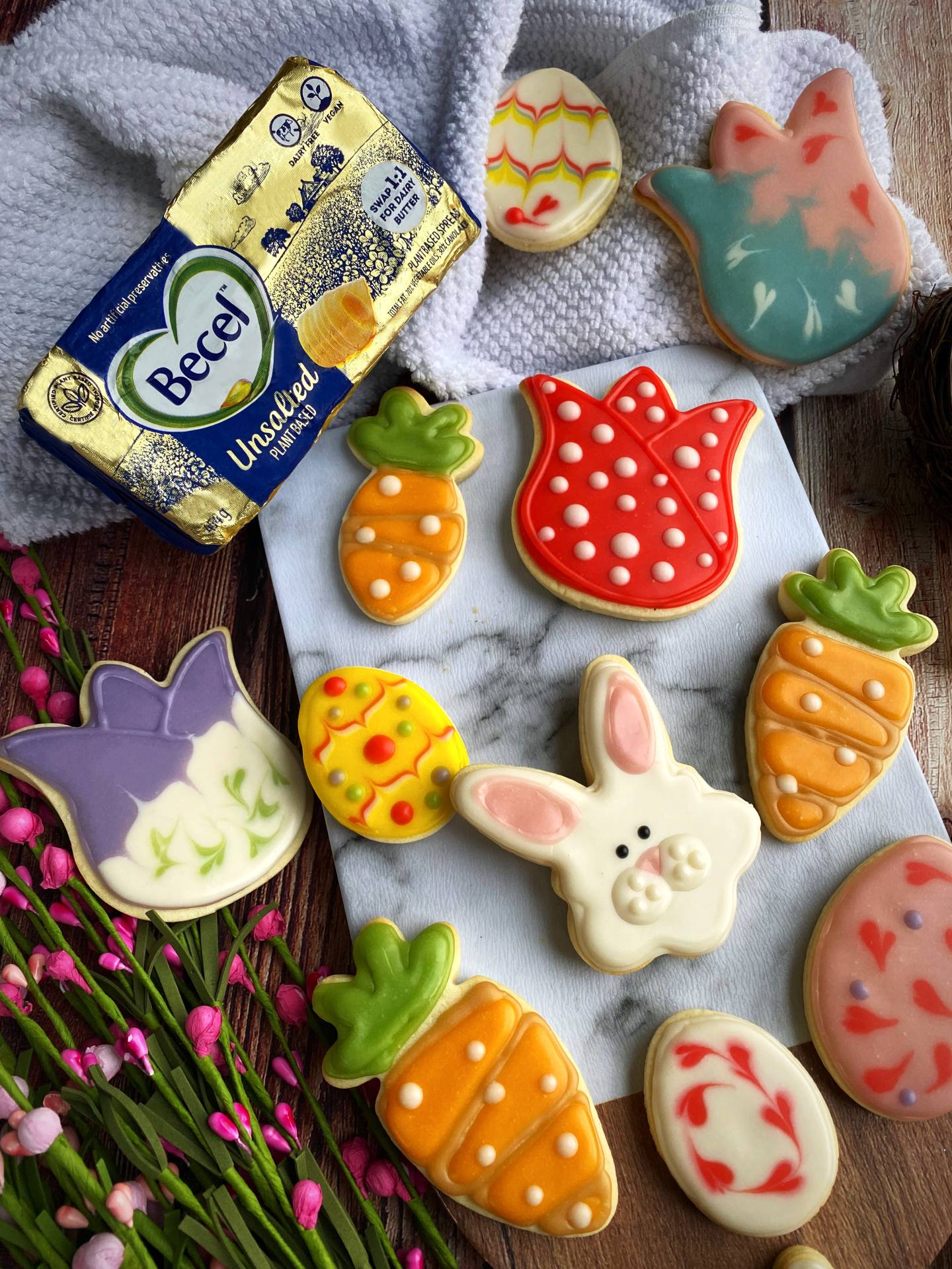 Cutest Easter Sugar Cookies Ever| Becel