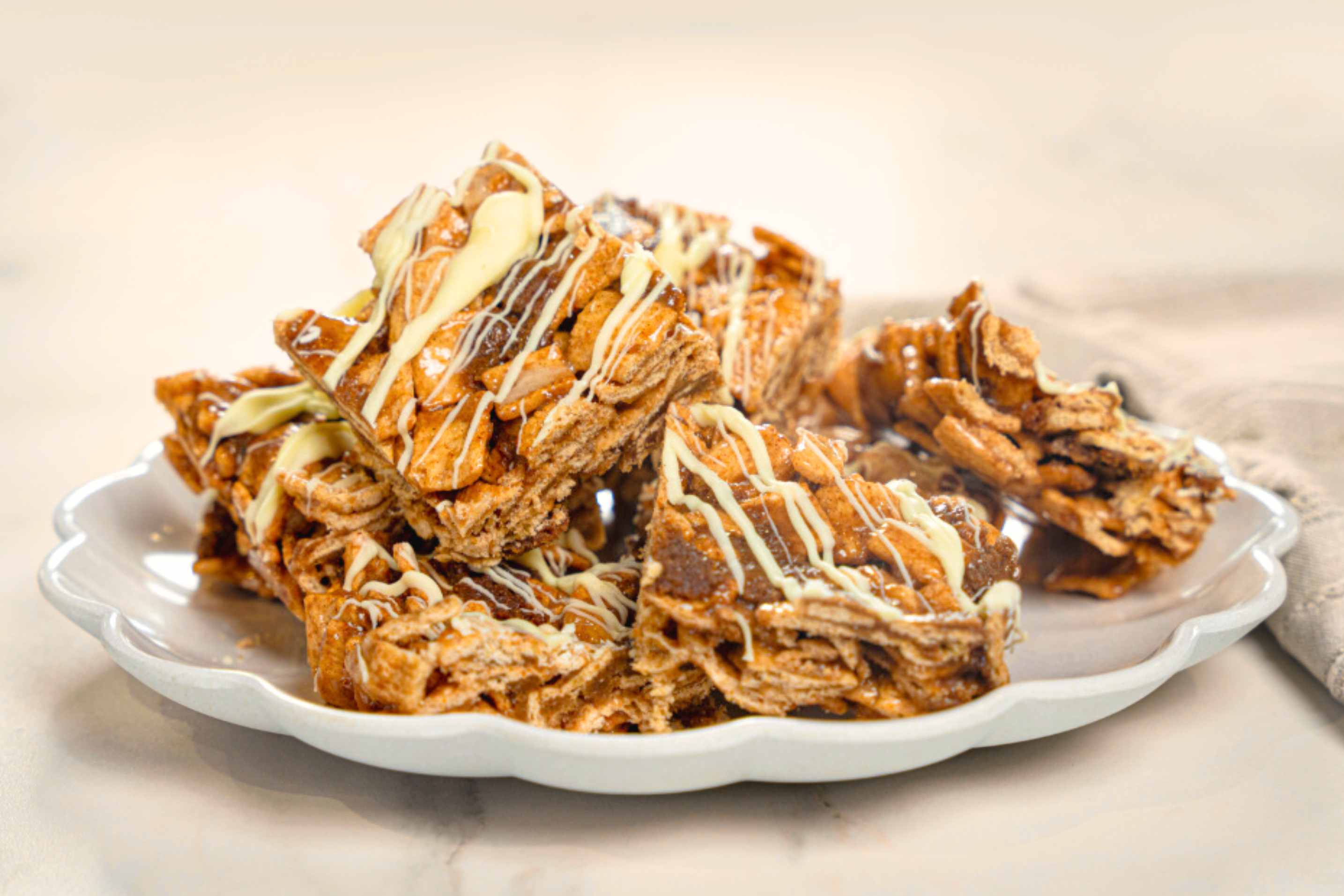 recipe image Carrés de céréales à la cannelle et à la guimauve
