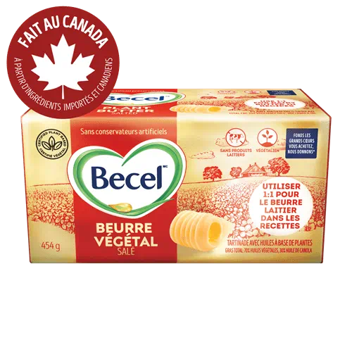 Product Page, BEURRE VÉGÉTAL SANS PRODUITS LAITIERS BECEL – SALÉ