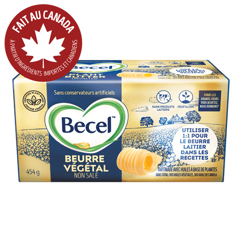 Product Page, BEURRE VÉGÉTAL SANS PRODUITS LAITIERS BECEL – NON-SALÉ