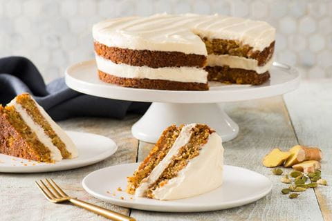 recipe image Gâteau aux carottes, à la cardamome et au gingembre