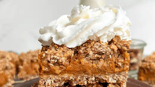 recipe image Barres Streusel aux épices pour tarte à la citrouille