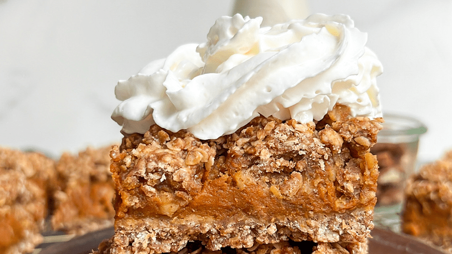 recipe image Barres Streusel aux épices pour tarte à la citrouille