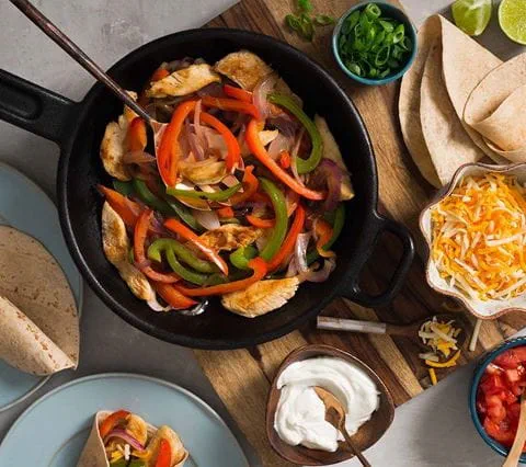 recipe image Fajita de Poulet Becel®